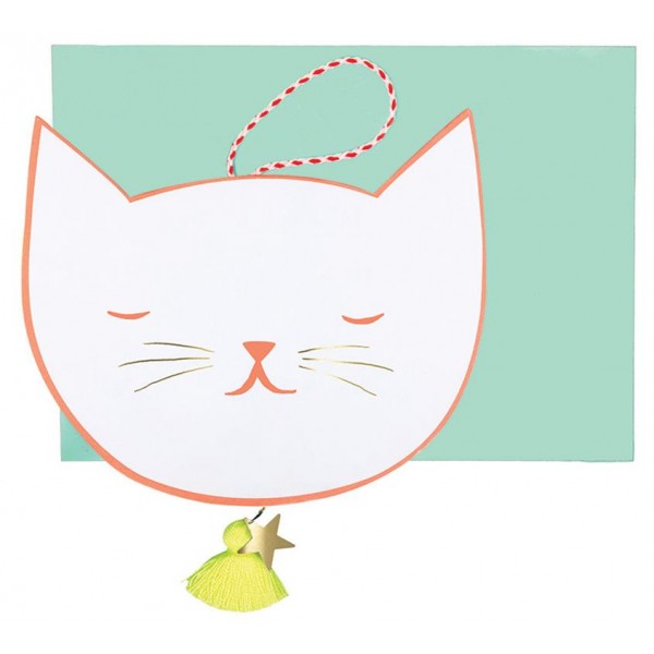 Cat Face Greeting Card