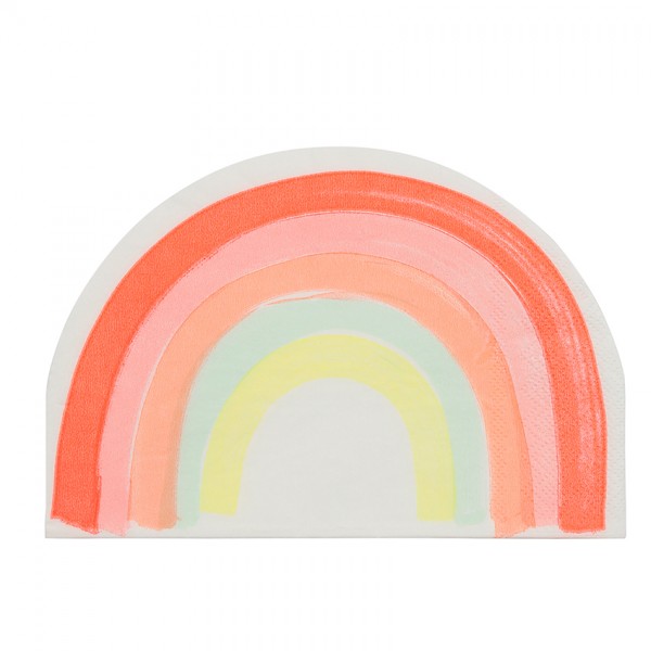 Rainbow Shaped Napkins - 20 Pack