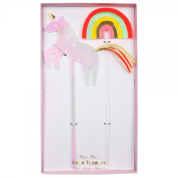Unicorn & Rainbow Cake Toppers