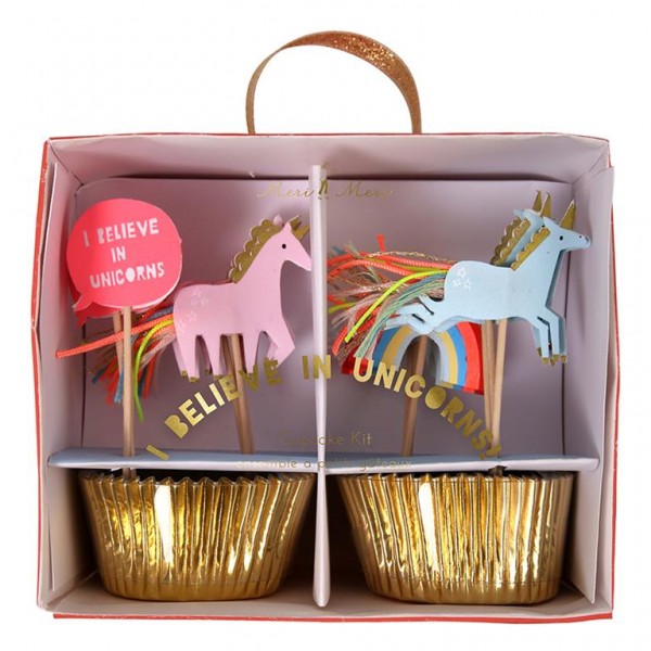 I Believe in Unicorns Cupcake Kit - Rainbows and Unicorns