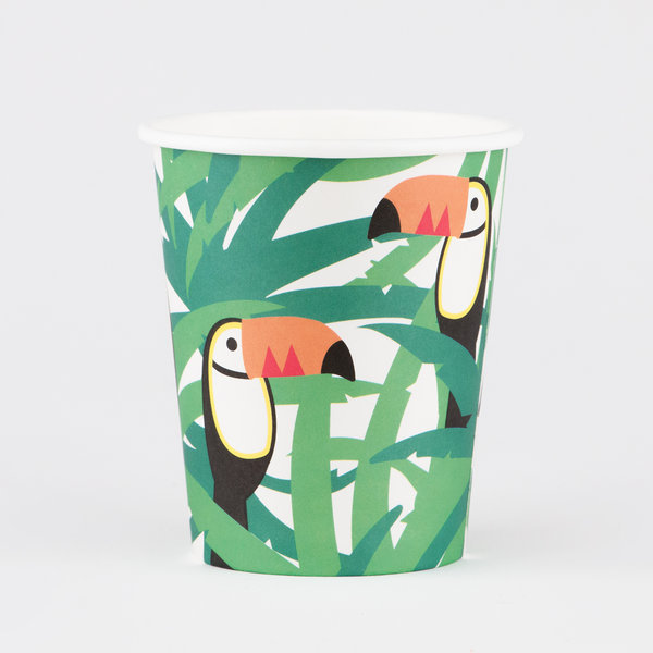 8 Paper Cups - Toucan