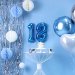 Blue Foil Number 1 Balloon - 35cm
