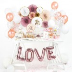 Rose Gold Foil Letter K Balloon - 35cm