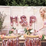 Rose Gold Foil Letter P Balloon - 35cm
