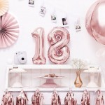 Rose Gold Foil Number 8 Balloon - 35cm