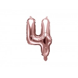 Rose Gold Foil Number 4 Balloon - 35cm
