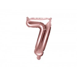 Rose Gold Foil Number 7 Balloon - 35cm