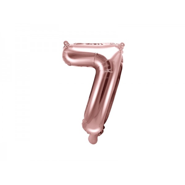 Rose Gold Foil Number 7 Balloon - 35cm