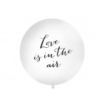 Jumbo Love Is In The Air Balloon - Black Font