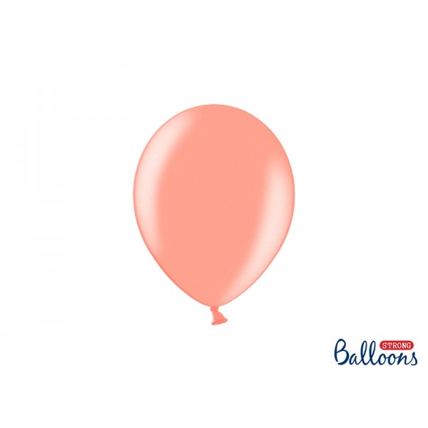 Rose Gold 23cm Balloons - 50 Pack