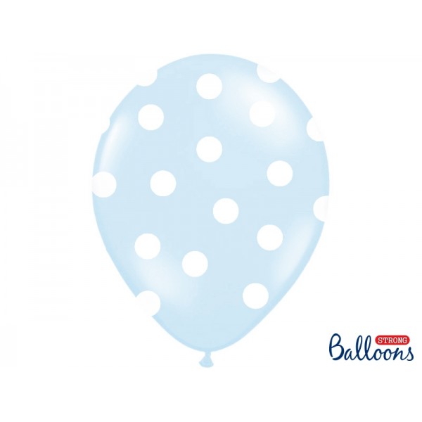 Baby Blue Polka Dot Balloons