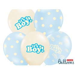 Its a Boy Pastel Blue Balloons