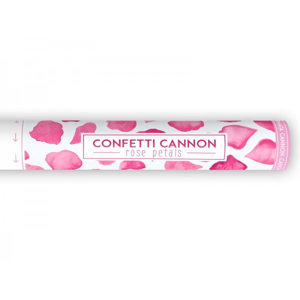 Confetti Cannon with Rose Petals - Pink 40cm