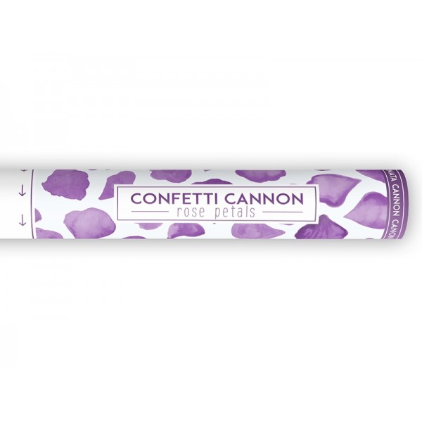 Confetti Cannon with Rose Petals - Lilac
