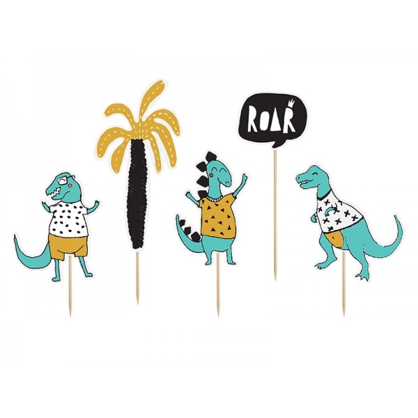 Cake Toppers Set 1 - Dinosaur Party
