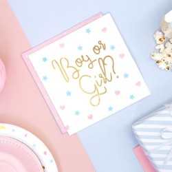 Gender Reveal Paper Napkins - Boy or Girl