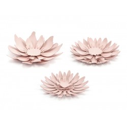 Powder Pink Paper Flowers Kit - Rustic Collection