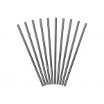 Silver Paper Straws - 10 Pack