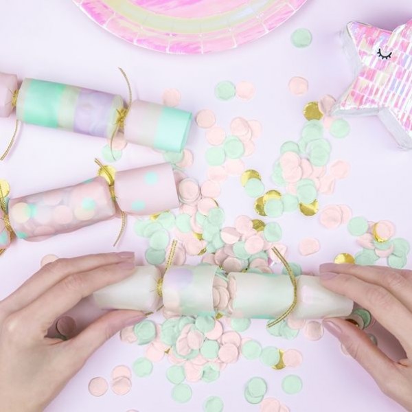 Pastel Confetti Crackers - 6 Pack