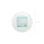 Mint Paper Plates with Gold Metallic Edge