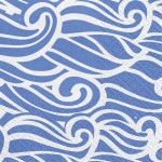 Blue Wave Paper Napkins - Ahoy