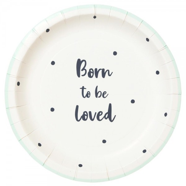 Born to be Loved Paper Plates - Planet Friendly