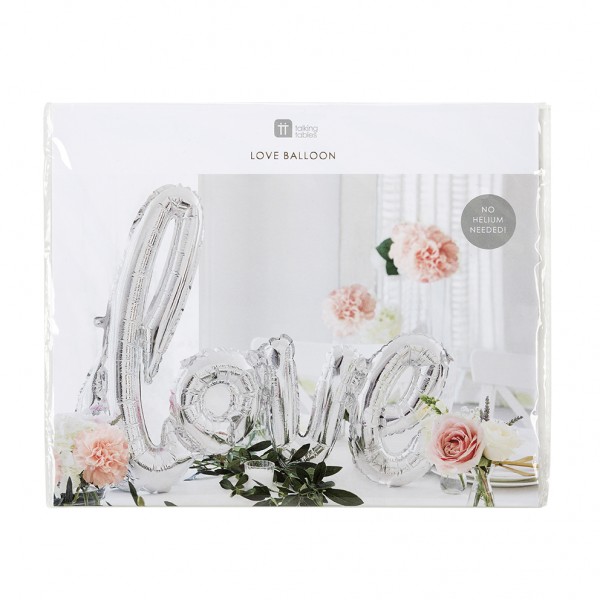 Modern Romance Silver 'LOVE' Foil Balloon
