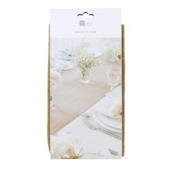 Modern Romance Hessian Table Runner