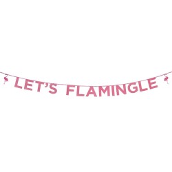 Say It WIth Glitter 'Let's Flamingle' Banner